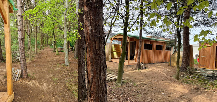 Now open!  Pinocchio's Outdoor woodland classroom – Heriot Watt